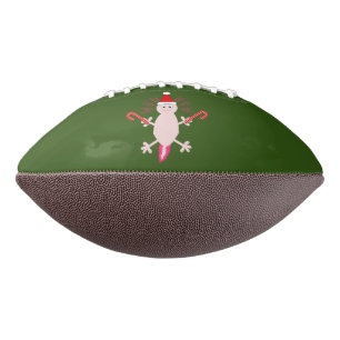 Cute Christmas Axolotl Football