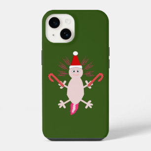 Cute Christmas Axolotl iPhone 14 Case