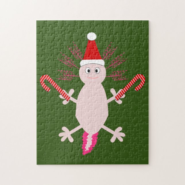 Cute Christmas Axolotl Jigsaw Puzzle (Vertical)
