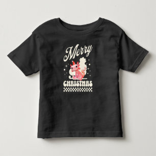 Cute Christmas Axolotl Merry Christmas Toddler T-shirt