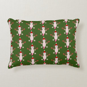 Cute Christmas Axolotl Patterned Double Side Accent Pillow