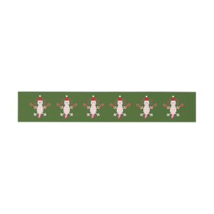 Cute Christmas Axolotl Patterned Invitation Belly Band