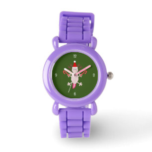 Cute Christmas Axolotl Watch