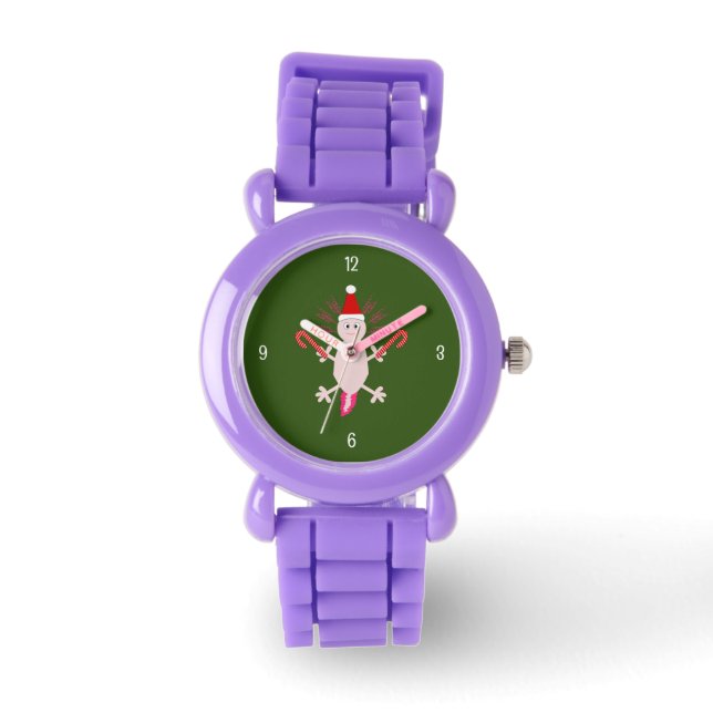 Cute Christmas Axolotl Watch (Front)