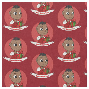 Cute Christmas baby cartoon Fabric