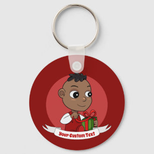 Cute Christmas baby cartoon Keychain