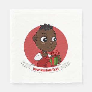 Cute Christmas baby cartoon Napkins