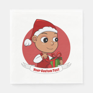 Cute Christmas baby cartoon Napkins