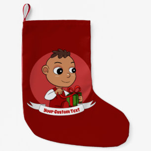Cute Christmas baby cartoon Small Christmas Stocki Stocking