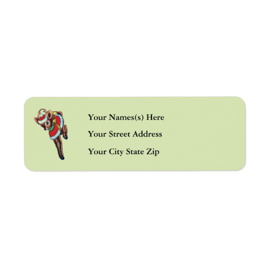 Cute Christmas Baby Deer Address Sticker Return Address Label