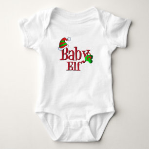 Cute Christmas Baby Elf Bodysuit