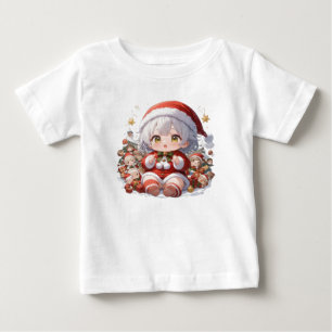 Cute Christmas Baby Santa Chibi T-Shirt