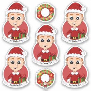 Cute Christmas boy with ginger hair