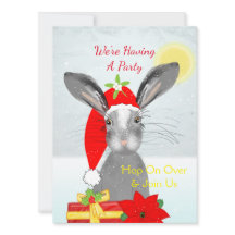 Cute christmas Bunny Rabbit Peronalized
