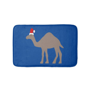 Cute Christmas Camel Bath Mat