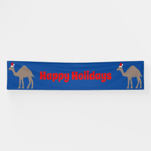 Cute Christmas Camel Custom Banner