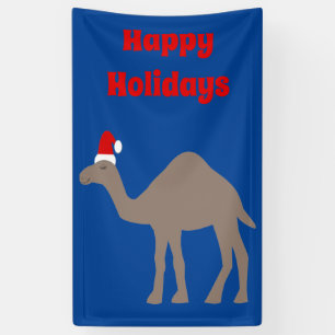 Cute Christmas Camel Custom Banner