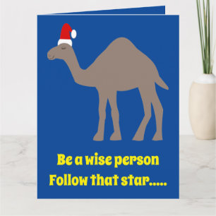 Cute Christmas Camel Custom Card