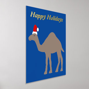 Cute Christmas Camel Custom Foil Prints