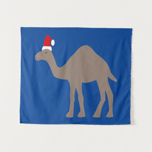 Cute Christmas Camel Tapestry (Front (Horizontal))
