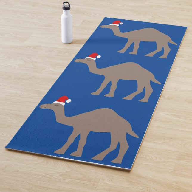Cute Christmas Camel Yoga Mat (In Situ)