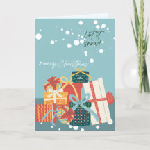Cute Christmas card let it snow