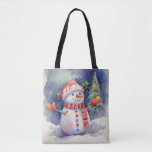 Cute Christmas Cartoon Snowman  Tote Bag<br><div class="desc">Get ready to sleigh the holiday season in style with this adorable Cute Christmas Cartoon Snowman Tote Bag! 🎄❄️ Perfect for women and girls who love spreading the festive cheer, this Christmas tote bag is the ultimate accessory for the holiday season. Whether you’re hitting the shops, attending holiday parties, or...</div>