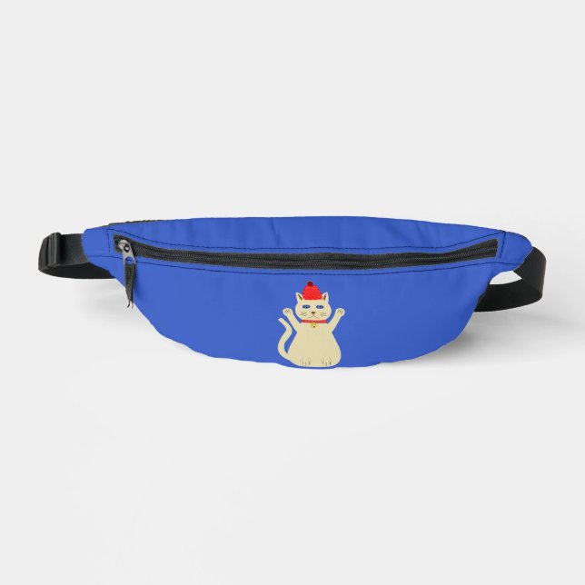 Cute Christmas Cat Fanny Pack (Front)