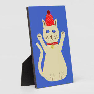 Cute Christmas Cat Plaque