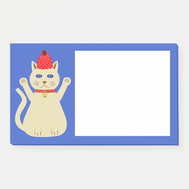 Cute Christmas Cat Post-it Notes (Front)