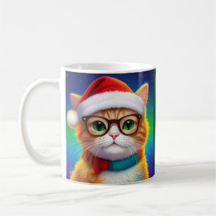 Cute Christmas Cat Santa Claus-68265 Coffee Mug