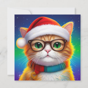 Cute Christmas Cat Santa Claus-68265 Save The Date