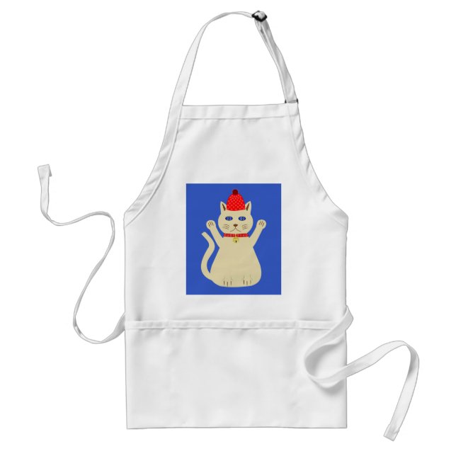 Cute Christmas Cat Standard Apron (Front)