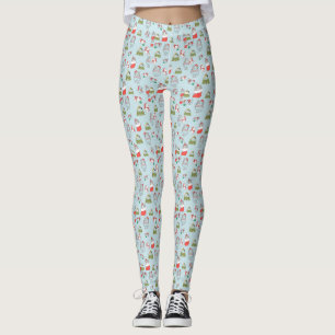 Cute Christmas Cats Pattern – Festive Holiday Desi Leggings