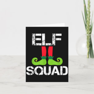 Cute Christmas Cheer Elf Squad Santa's Helper  Card