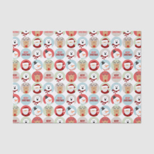 Cute Christmas Circles Tissue Paper