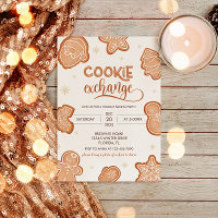 Cute Christmas Cookie Exchange Invitation