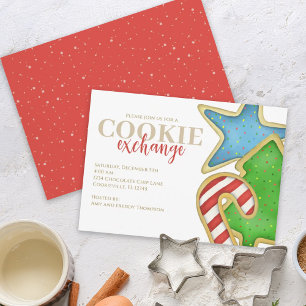 Cute Christmas Cookie Exchange Party  Invitation