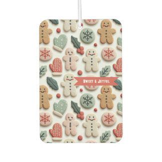 Cute Christmas Cookie Pattern Air Freshener
