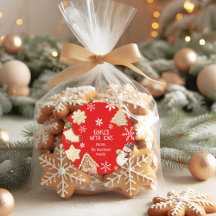 Cute Christmas Cookie Sweet Treats Gift Stickers