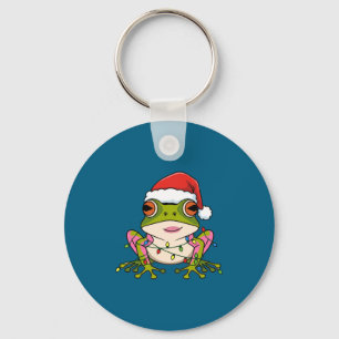 Cute Christmas Coqui Frog _ Holiday Puerto Rican L Keychain