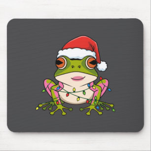 Cute Christmas Coqui Frog _ Holiday Puerto Rican L Mouse Pad