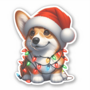 Cute Christmas Corgi 