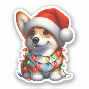 Cute Christmas Corgi 