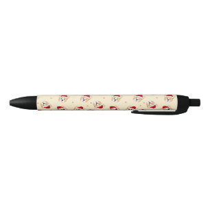Cute Christmas Corgi Dog Pattern   Holidays Black Ink Pen