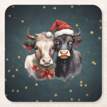 Cute Christmas Cows