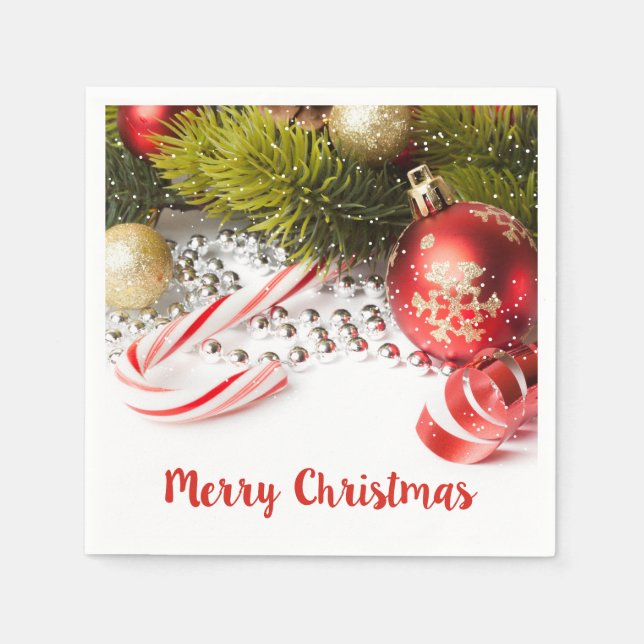 Cute Christmas Decoration Napkin (Front)