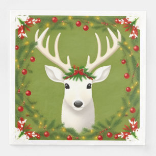 Cute christmas deer  napkin