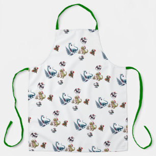 Cute Christmas Dinosaurs  Apron