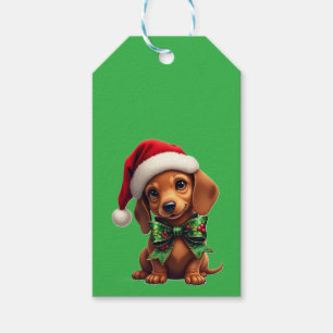 Cute Christmas Dog Gift Tags